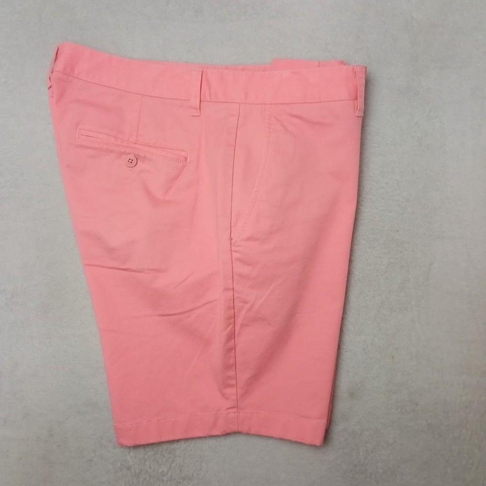 Bonobos Shorts Mens 34 Pink 7" Chino Slim Stretch Pockets Casual Summer Work